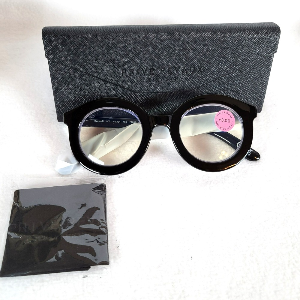 Prive Revaux Womens Shawn Killinger Elevated Essential Dazed Readers Black +3.00